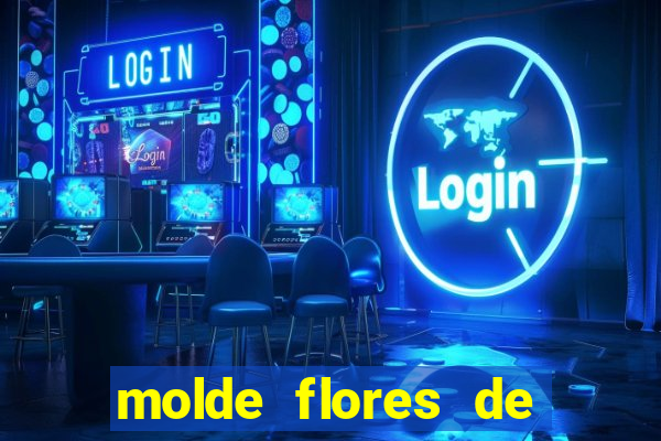 molde flores de papel para imprimir